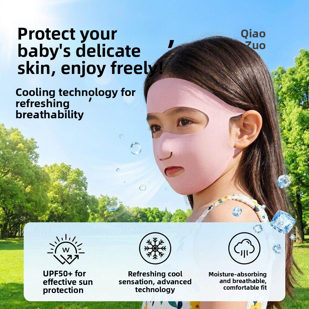 Kids Face Mask - Masker Wajah Pelindung Matahari untuk Anak-anak,